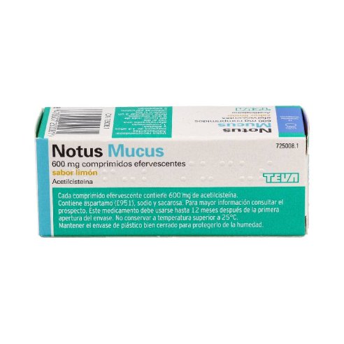 NOTUS MUCUS 600 mg 10 COMPRIMIDOS EFERVESCENTES