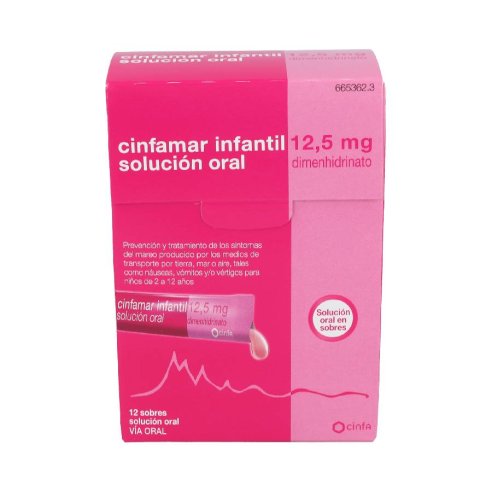 CINFAMAR INFANTIL 12,5 mg 12 SOBRES SOLUCION ORA