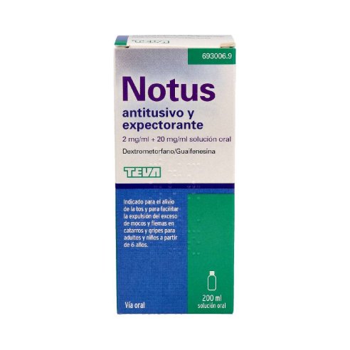 NOTUS ANTITUSIVO Y EXPECTORANTE 2 mg/ml  20 mg/