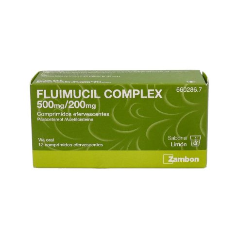 FLUIMUCIL COMPLEX 500 mg/200 mg 12 COMPRIMIDOS E