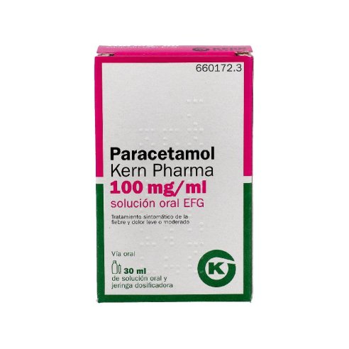 PARACETAMOL KERN PHARMA EFG 100 mg/ml SOLUCION O