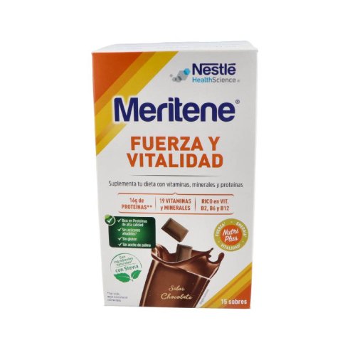 MERITENE CHOCOLATE 15 SOBRES  30 GRAMOS