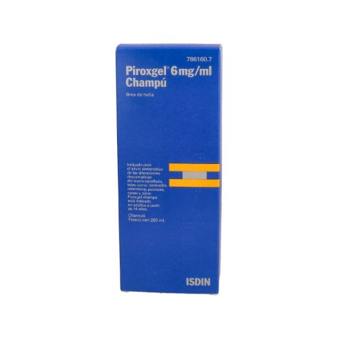 PIROXGEL 6 mg/ml CHAMPU MEDICINAL 1 FRASCO 200 m