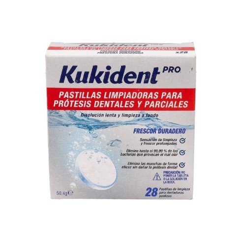 KUKIDENT PRO PASTILLAS LIMPIADORAS 28U