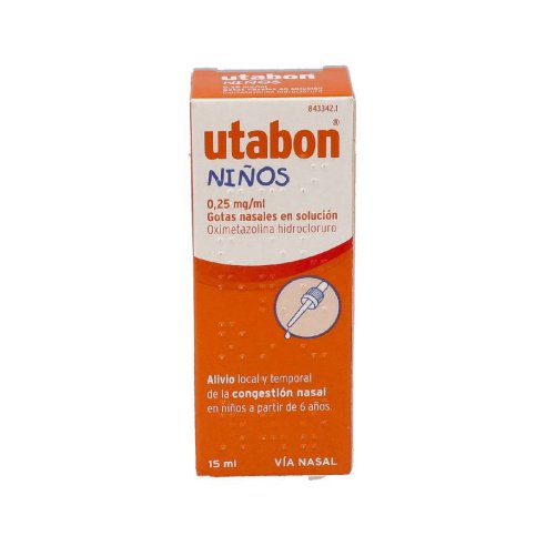UTABON NIÑOS 0,25 mg/ml GOTAS NASALES EN SOLUCIO