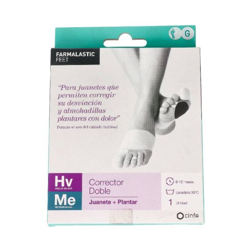 CORRECTOR DOBLE JUANETES Y PLANTAR FARMALASTIC G