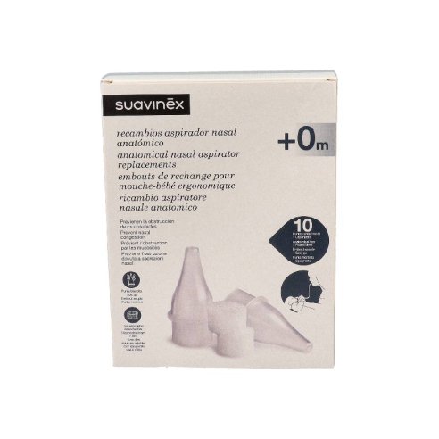 RECAMBIO ASPIRADOR NASAL SUAVINEX ANATOMICO 10 U