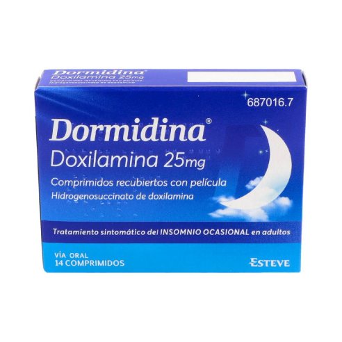 DORMIDINA 25 mg 14 COMPRIMIDOS RECUBIERTOS