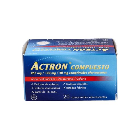 ACTRON COMPUESTO 267 mg/133 mg/40 mg 20 COMPRIMI