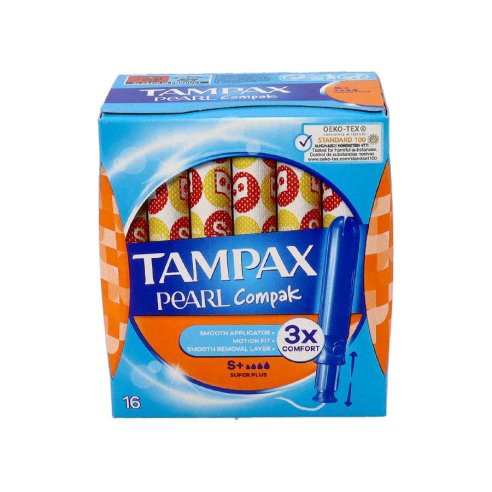 TAMPAX COMPAK PEARL SUPERPLUS 16 UNID.