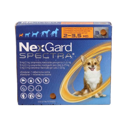 NEXGARD SPECTRA 2-3.5 KG CAJA 3 U