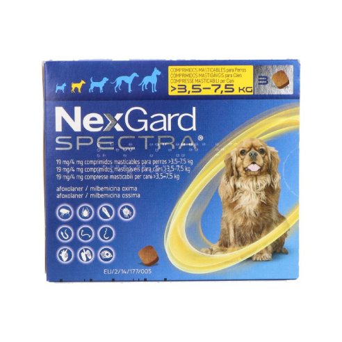 NEXGARD SPECTRA 3.5-7.5KG CAJA 3 U