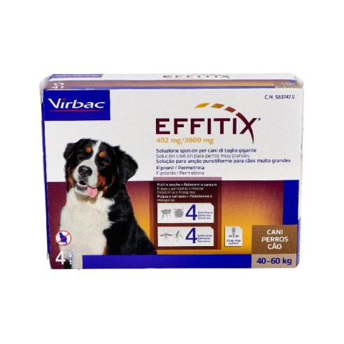 EFFITIX  40-60 KG CAJA 4 PIPETAS PERRO